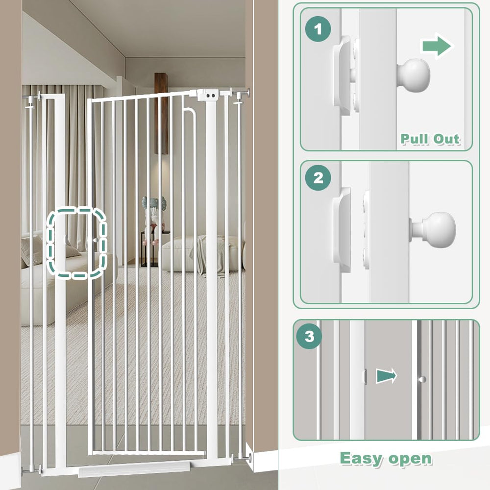 Qonimm 1.37-inch gap prevents kids and pets from getting stuck.