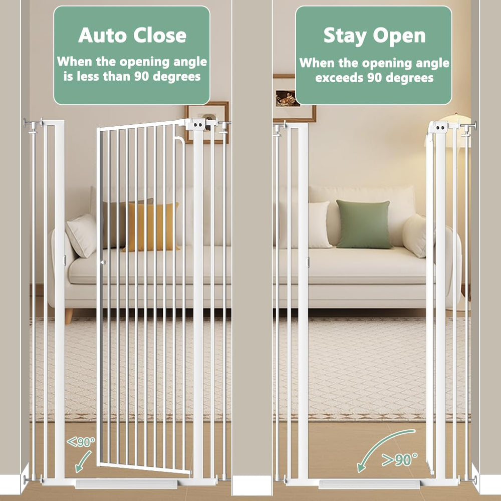 Qonimm self-closing mechanism ensures hands-free closure after crossing.