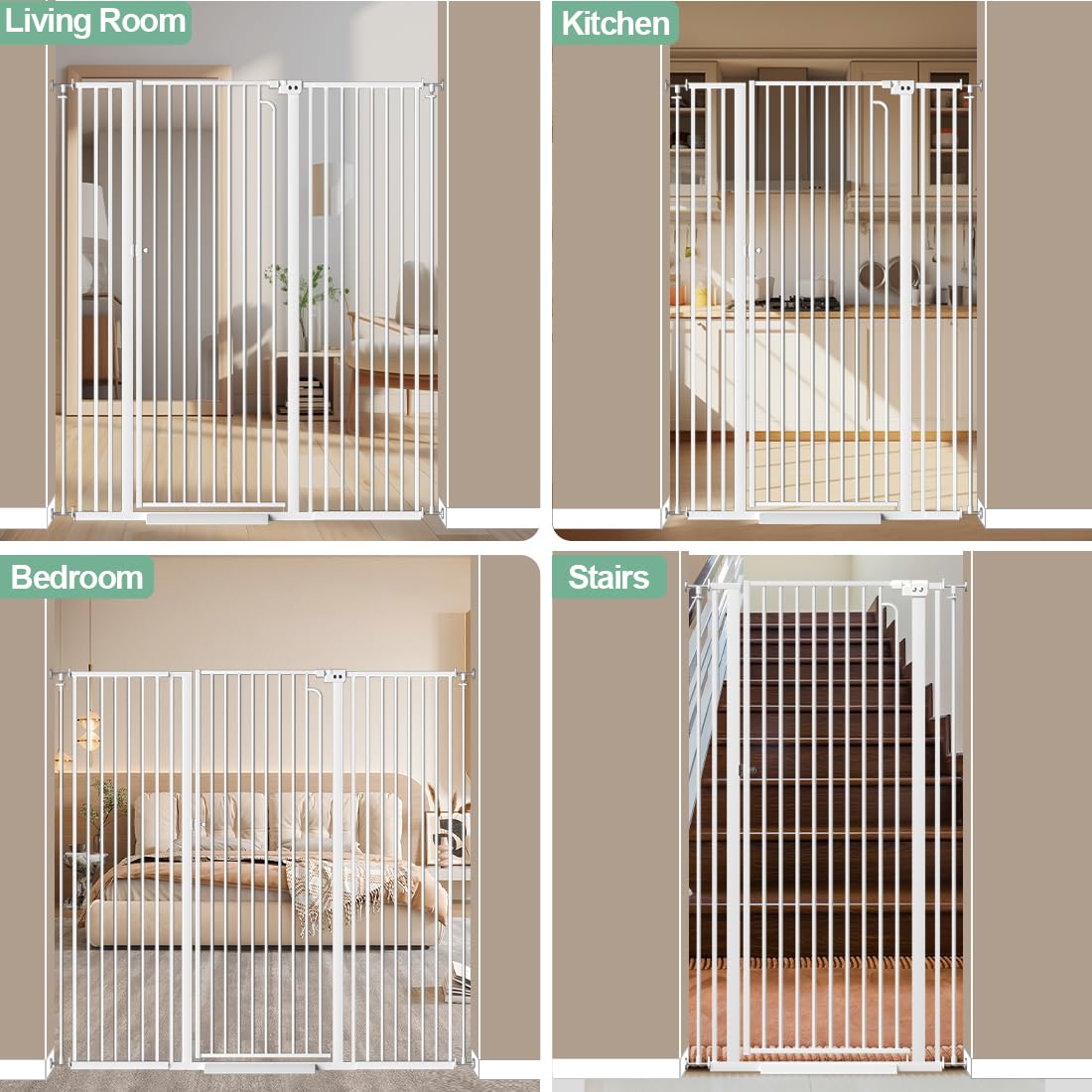 Qonimm wall protectors upgrade adds stability on wide openings.