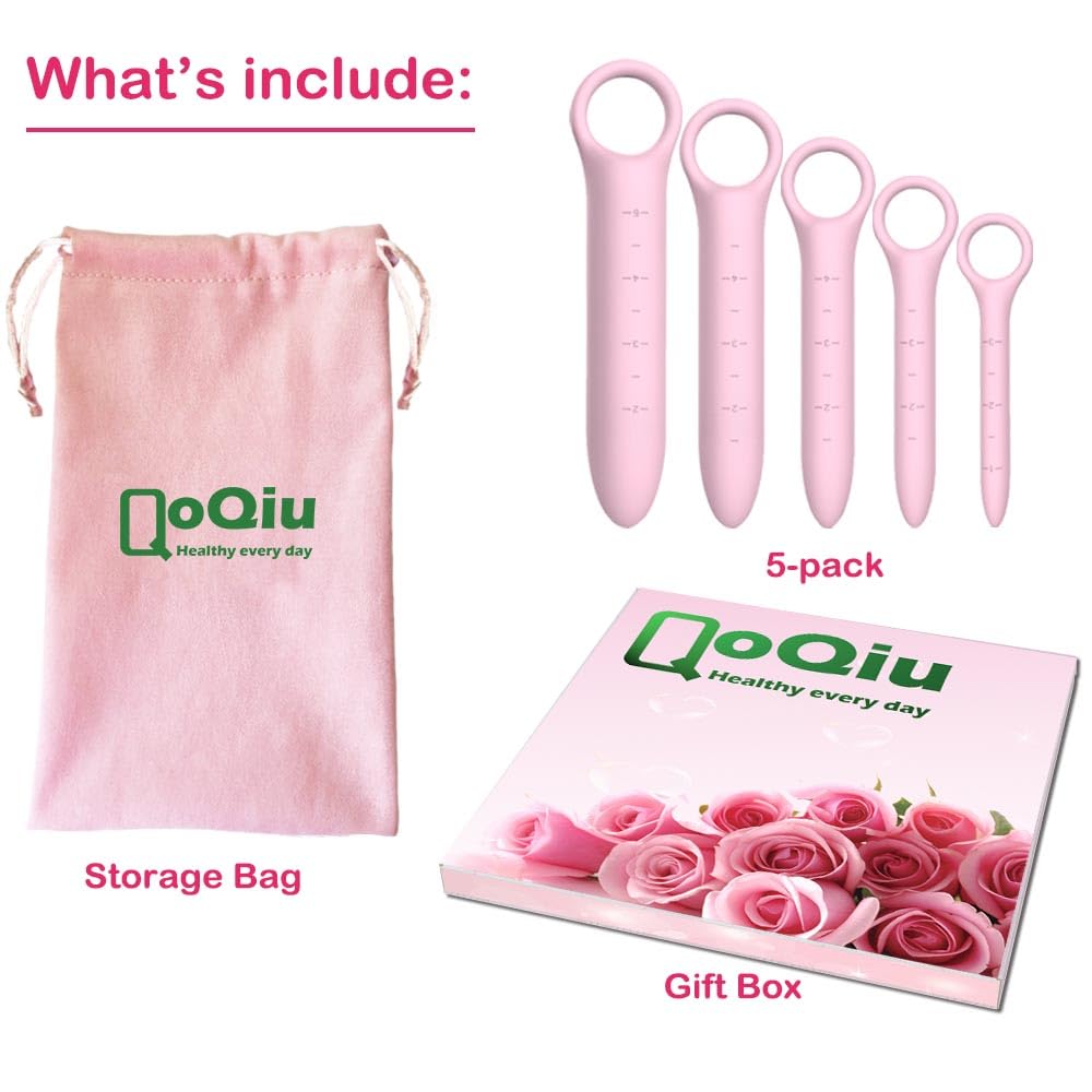 QoQiu silicone dilator L 6.3x0.9 inch for targeted sessions.