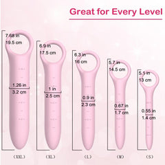 QoQiu XXL silicone dilator 6.9x1 inch supports progressive workouts.