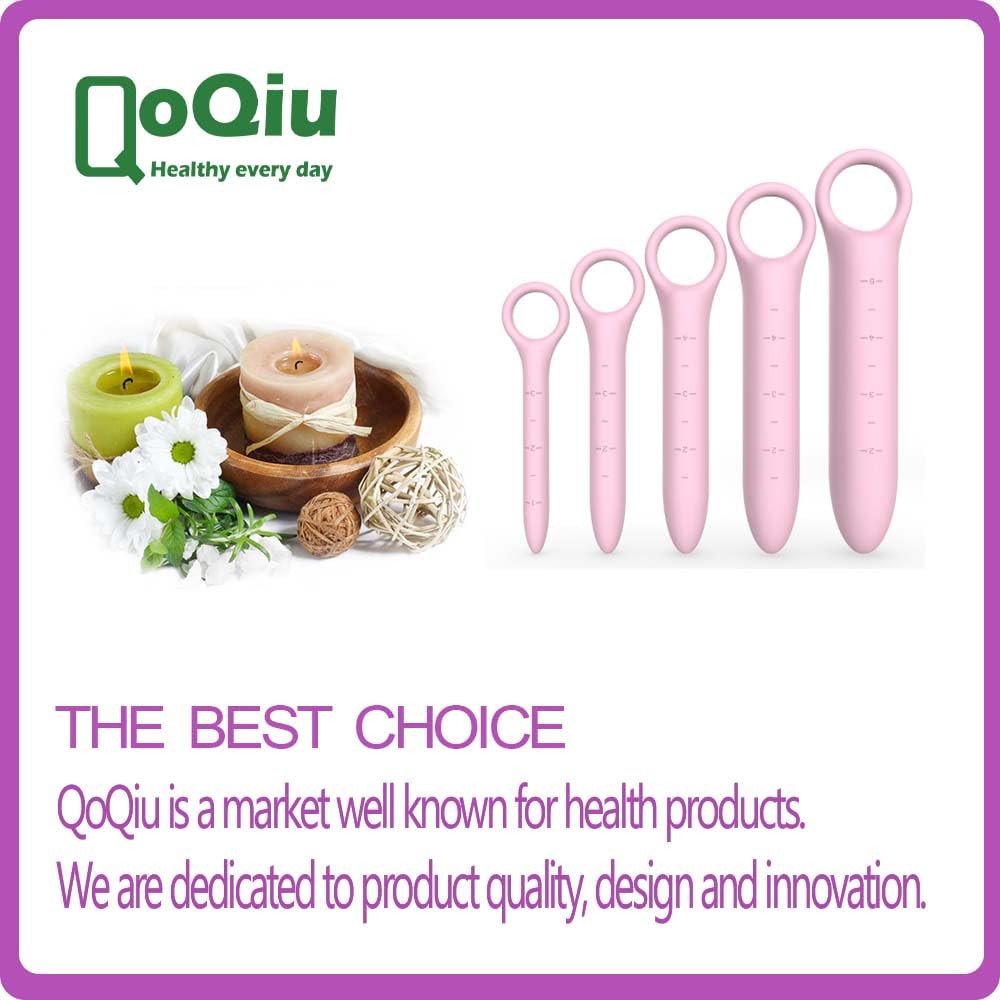 QoQiu pink storage bag keeps dilators secure and discreet.