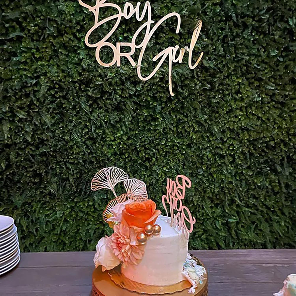 QPARTYFIRE baby shower sign backdrop wood adds rustic charm and warmth