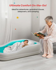 QPAU built-in safety bumpers prevent accidental roll-offs during naps.