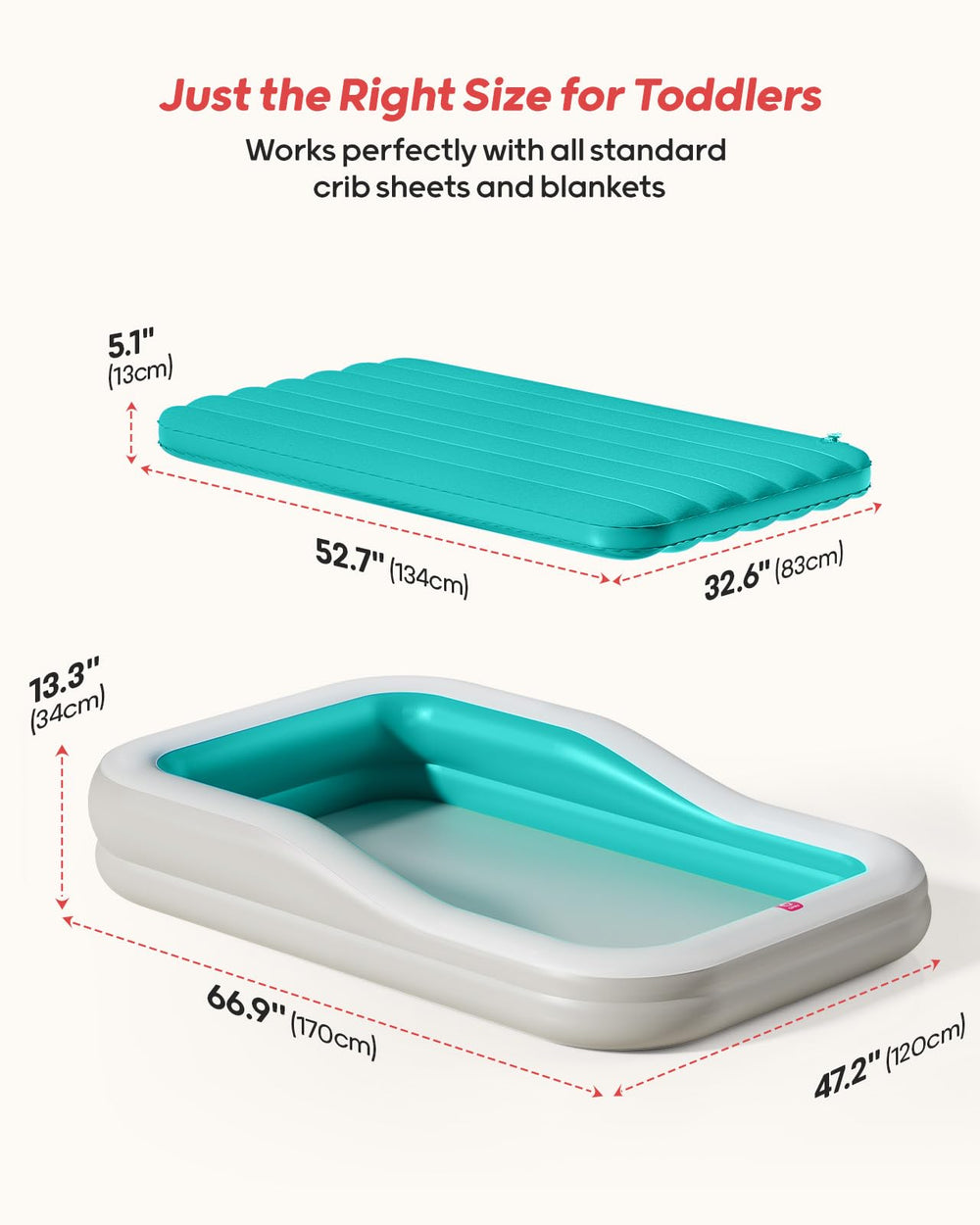 QPAU waterproof flocked surface is easy to wipe clean after adventures.