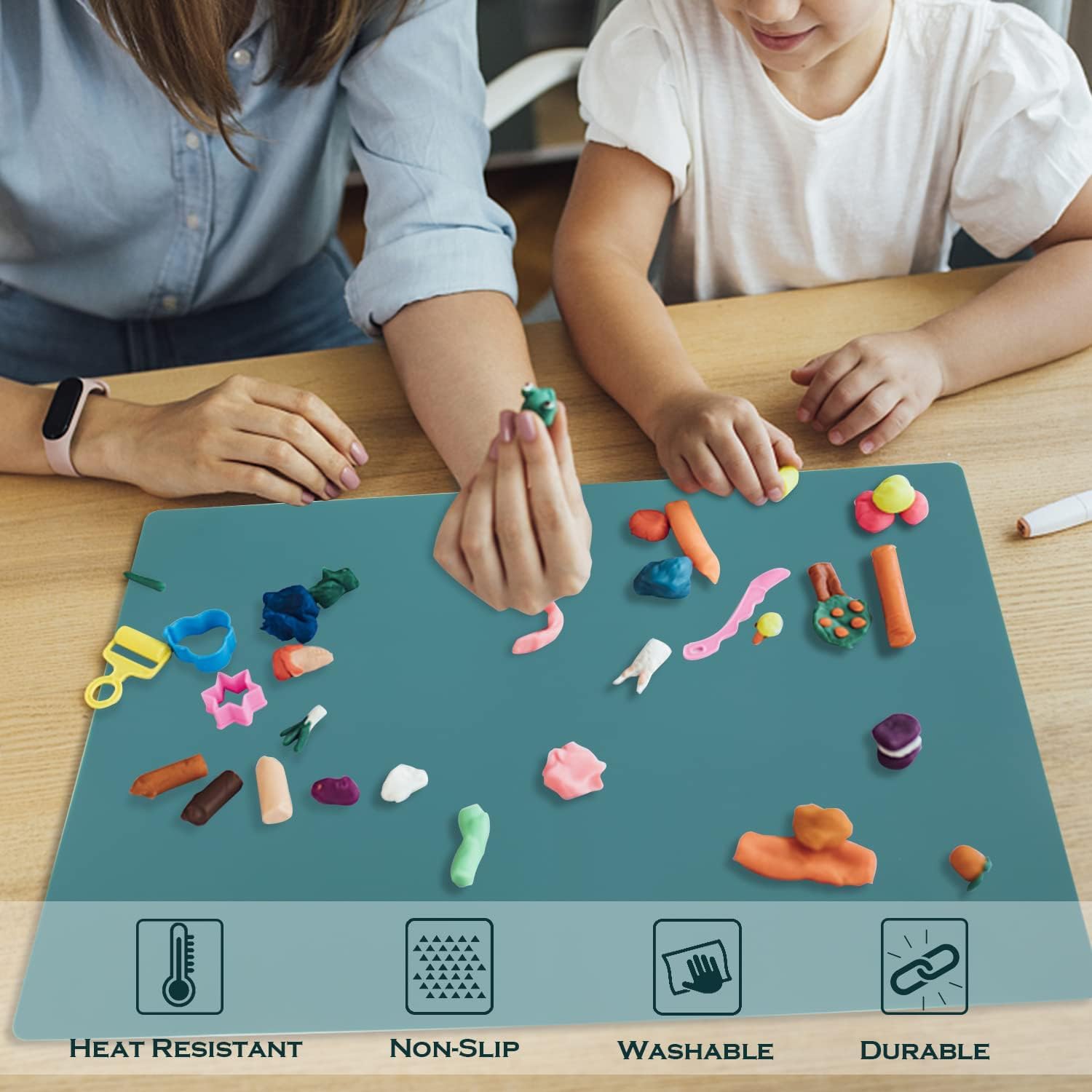 QPIX DIGITAL craft and pastry mat offers a large work area.
