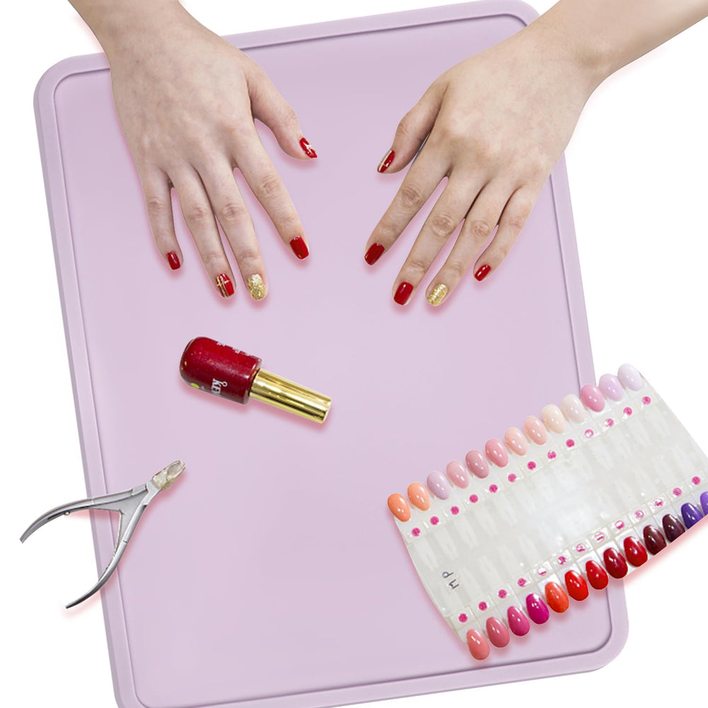 QPIX DIGITAL easy clean silicone placemat showing quick wipe down