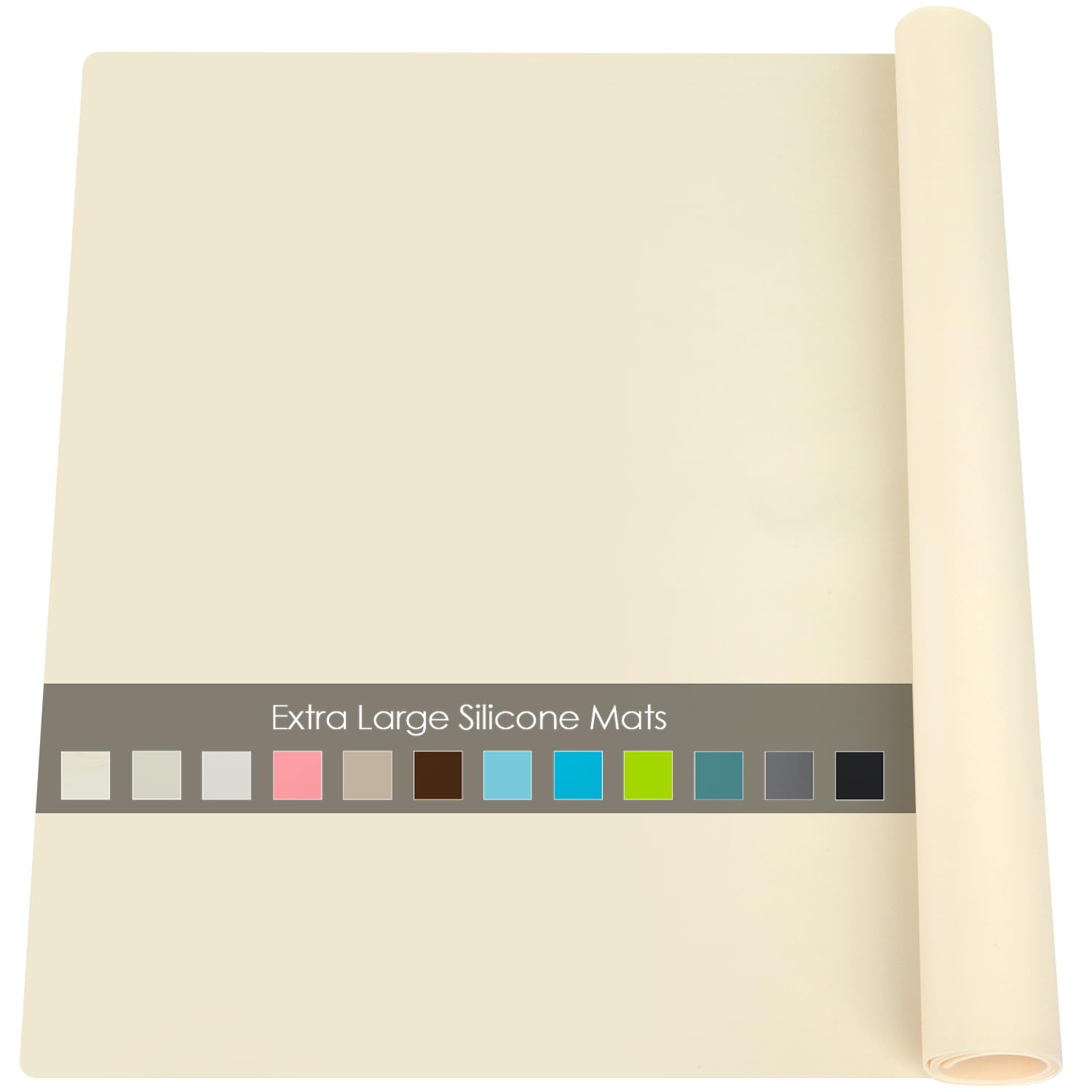 QPIX DIGITAL extra-large silicone mat demonstrates heat-resistance protecting countertops