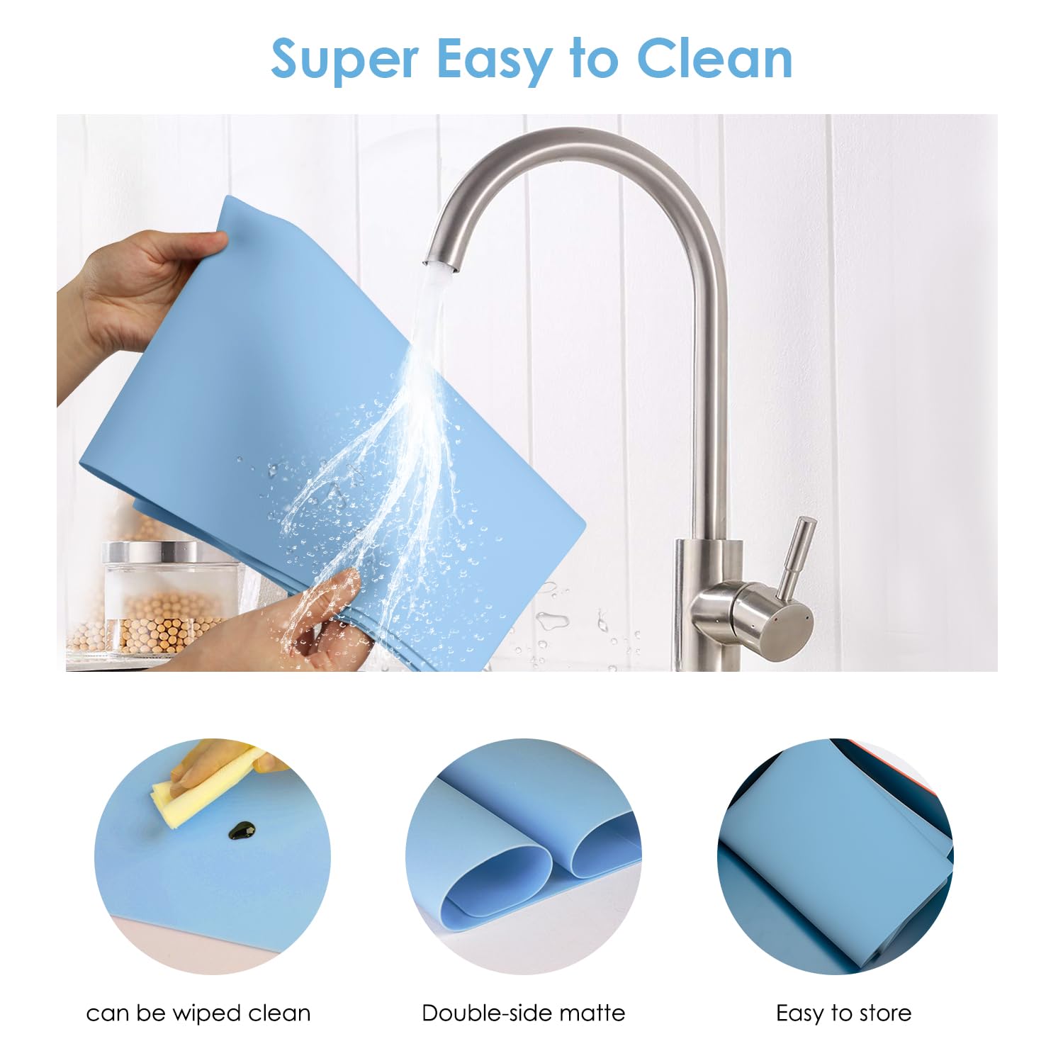 QPIX DIGITAL multi-function silicone mat can be used as placemat or craft mat.
