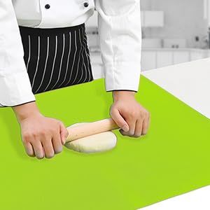 QPIX DIGITAL multi-function silicone mat for baking, crafts, and dining.