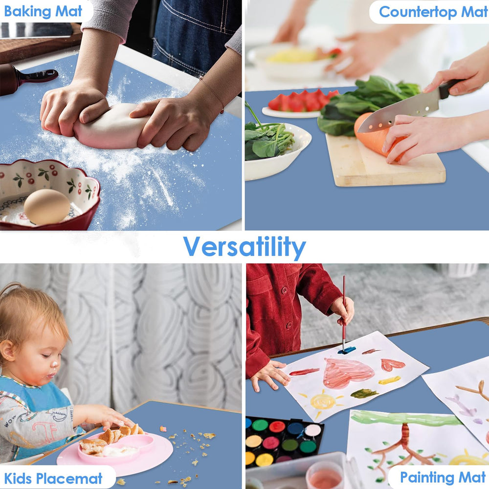 QPIX DIGITAL non-slip bottom mat keeps bowls in place during crafts.