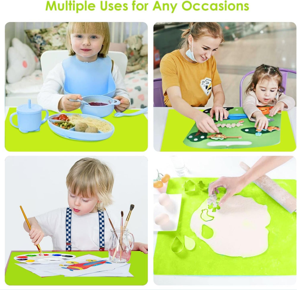 QPIX DIGITAL non-slip silicone mat stays put during prep and rolling.
