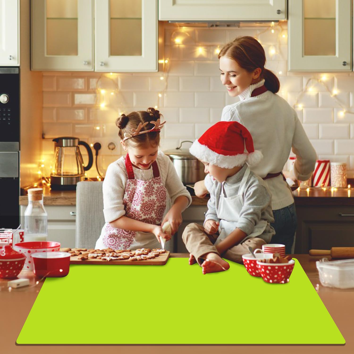 QPIX DIGITAL silicone mat rolled for storage saves space after use.