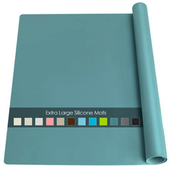 QPIX DIGITAL under-stove silicone mat protects countertops from heat.
