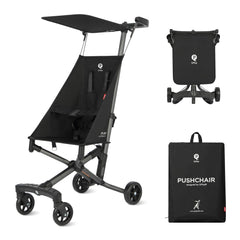 QPLAY ultra-lightweight travel stroller front view showing portability for trips