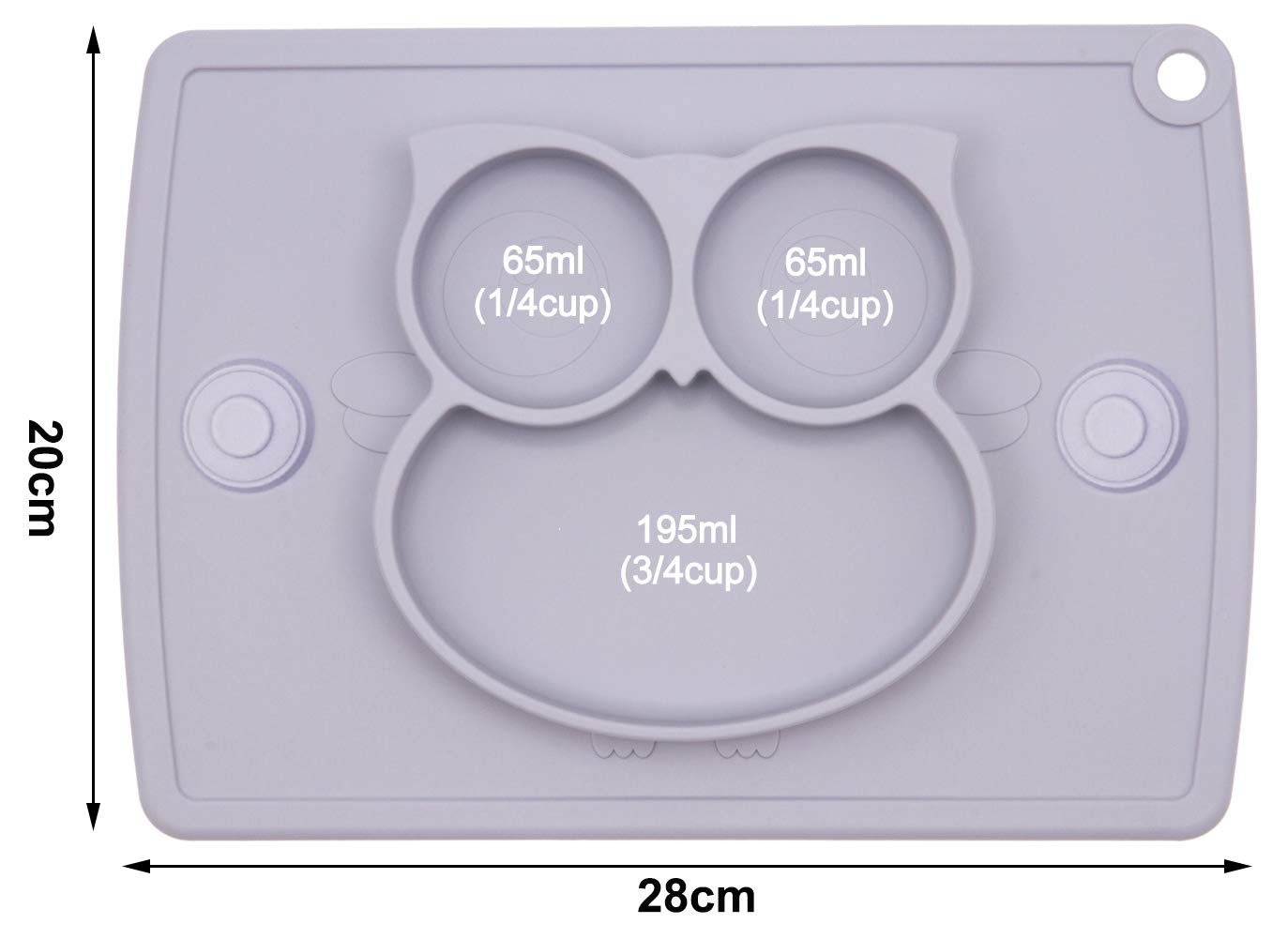 Qshare silicone placemat BPA-free supports safe daily use