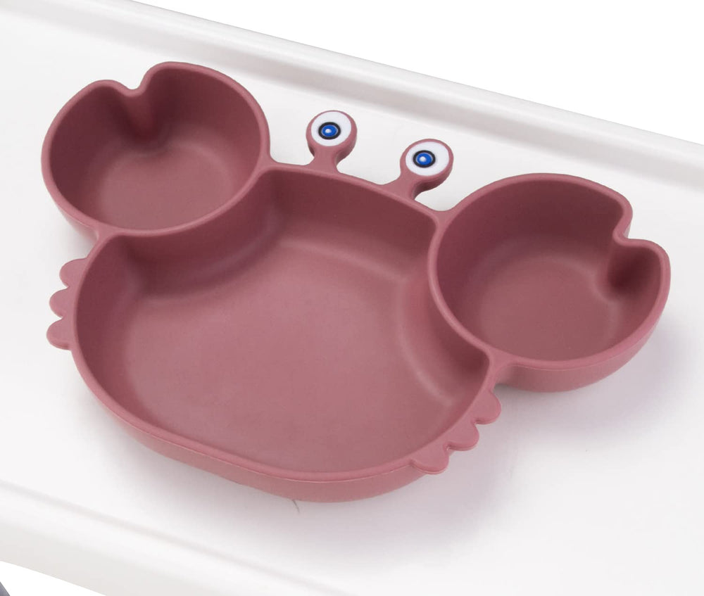 Qshare toddler plate fits most highchair trays for easy meals