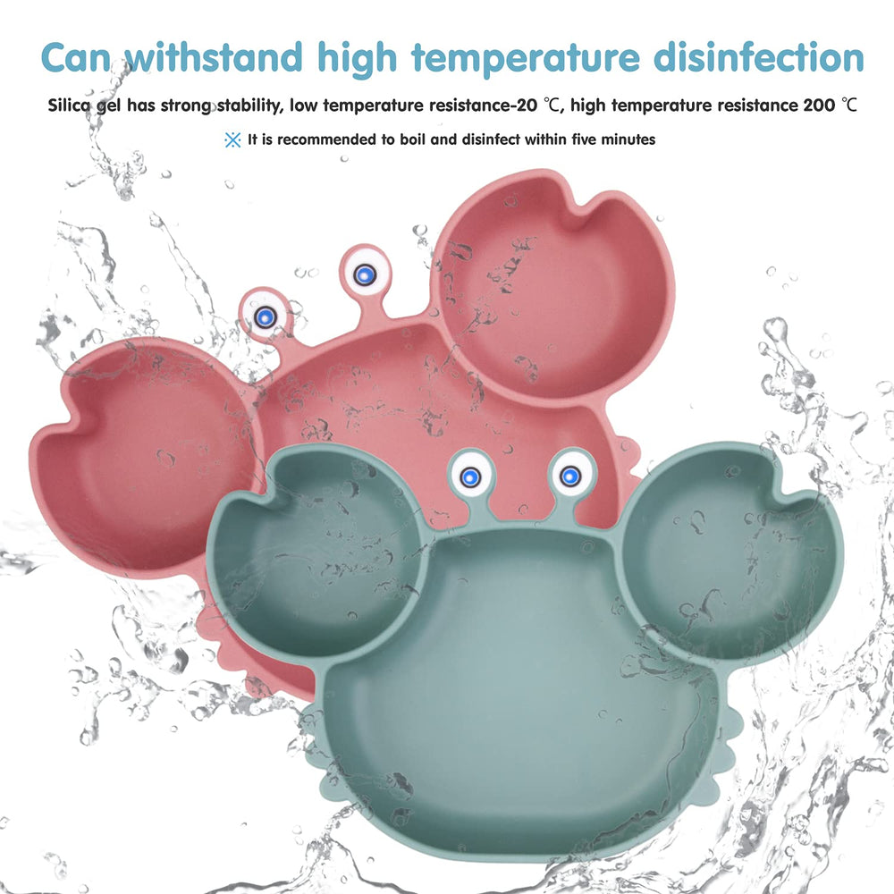 Qshare toddler plate is microwave-safe for reheating