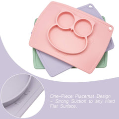Qshare Toddler Plate raised edges help portions and reduce spills