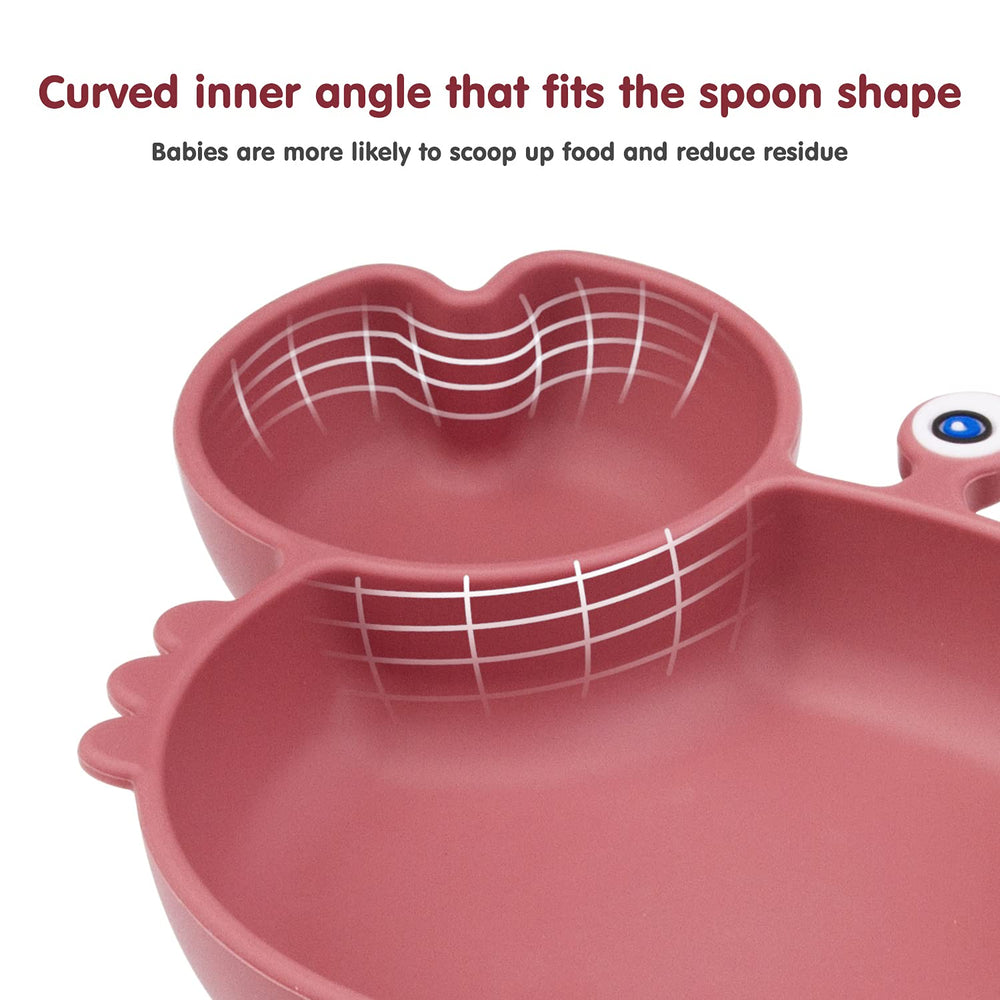 Qshare toddler plate is stain-resistant for easy cleaning