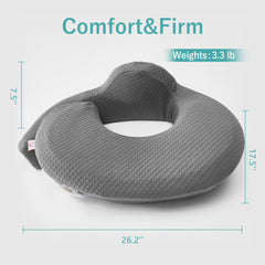 QSTEHEML nursing pillow with adjustable waistband keeps pillow secure during feeds