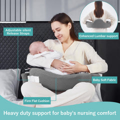 QSTEHEML nursing pillow base-alignment provides stable comfort for mom and baby