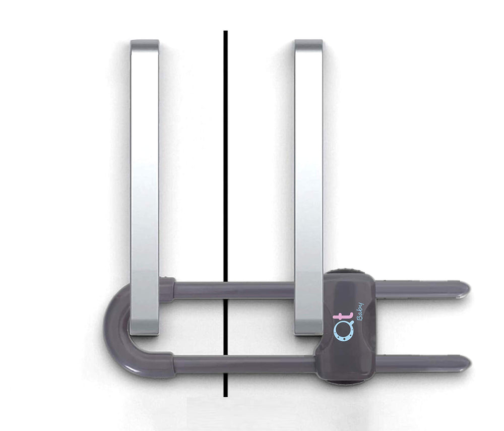 QT BABY fridge and cabinet locks install without tools for quick use.