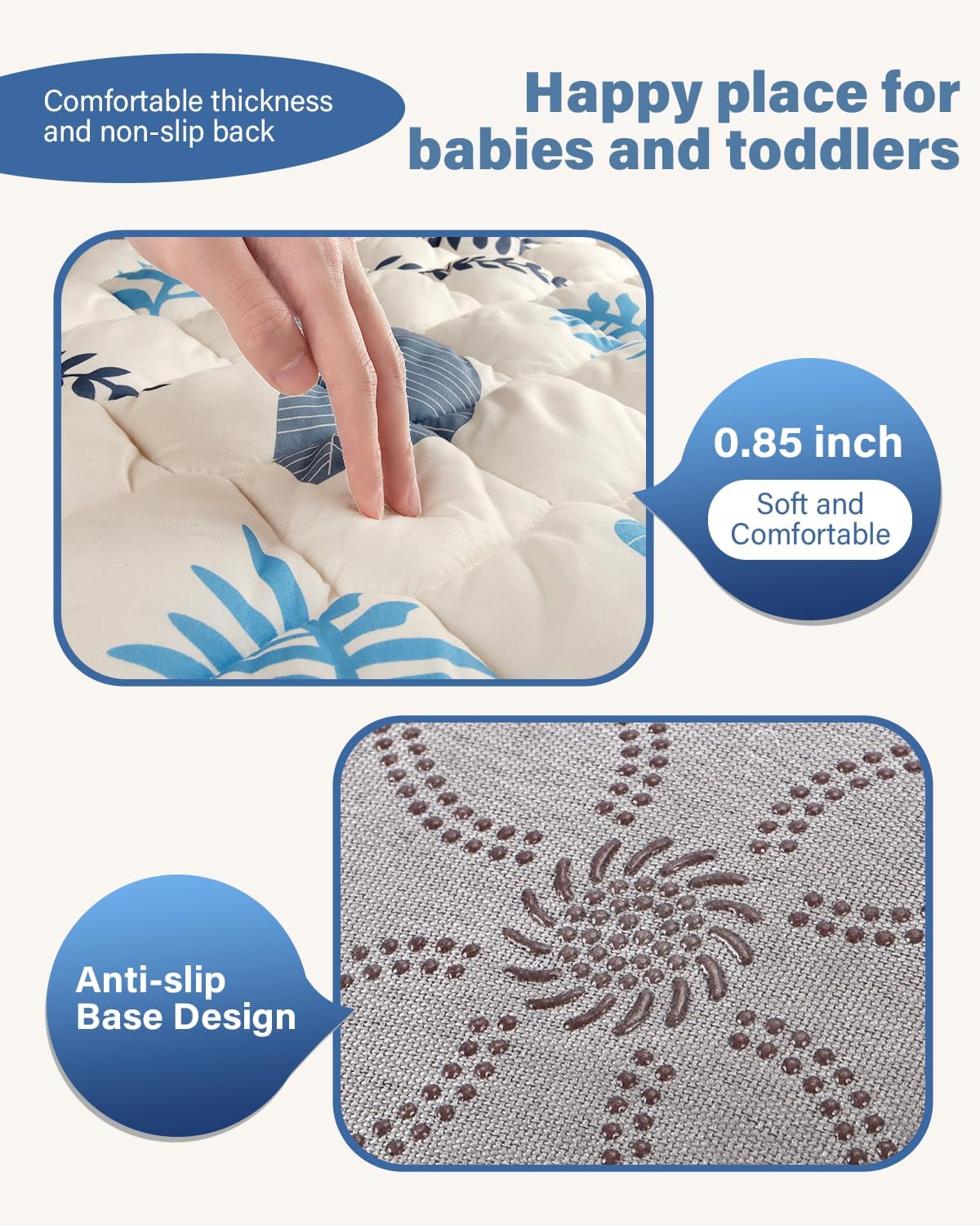 QUAFRET machine-washable fabric for easy cleaning between sessions.