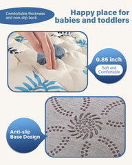 QUAFRET soft fabric surface provides comfort during play sessions