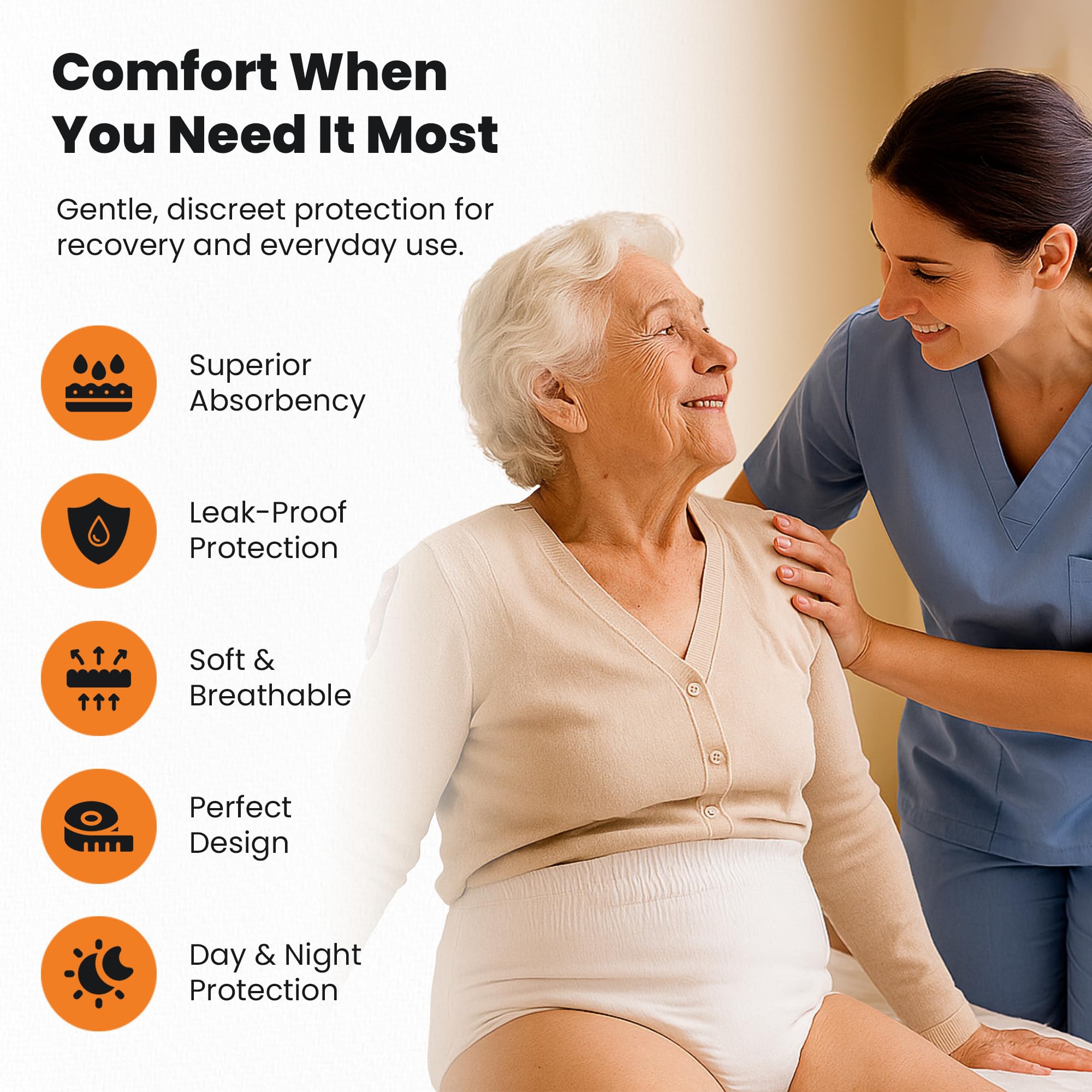 QualityCost XXXL Pull-Up Diapers night use for overnight protection.