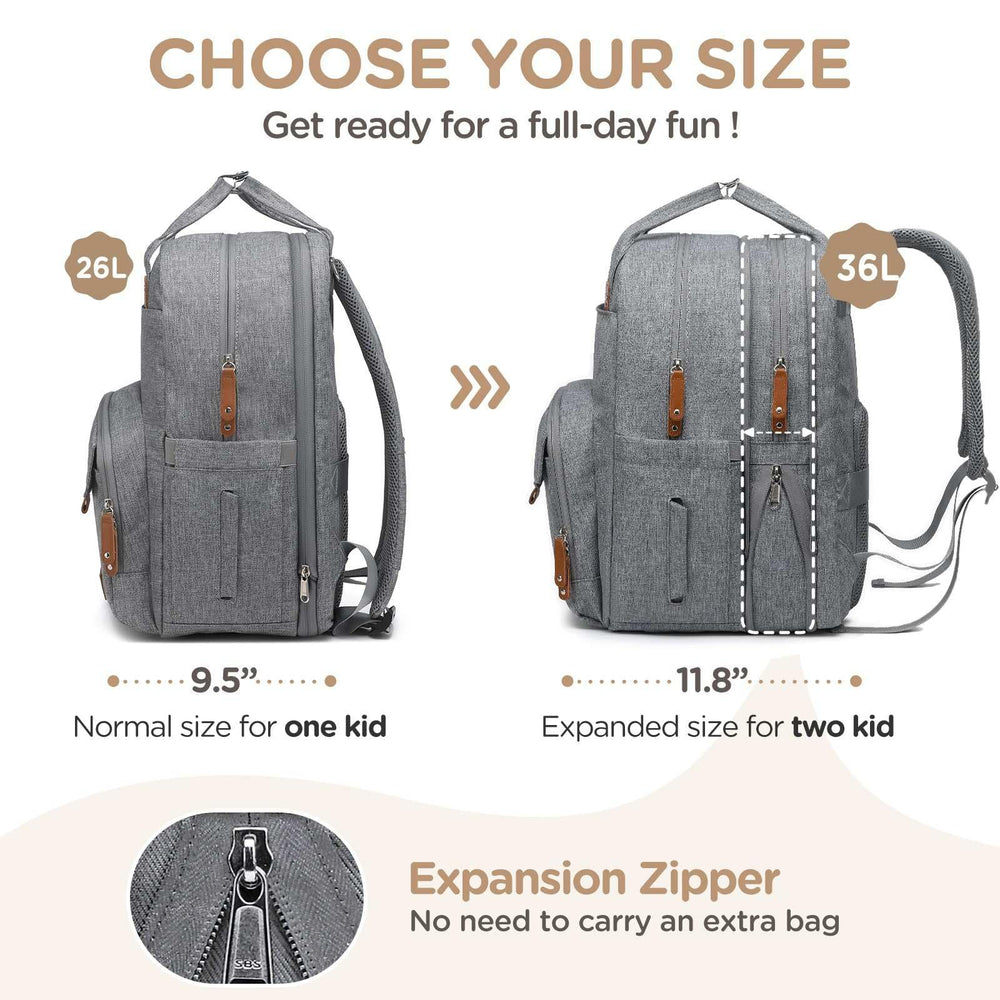 Qualyphant dual-compartment design keeps items organized for each child