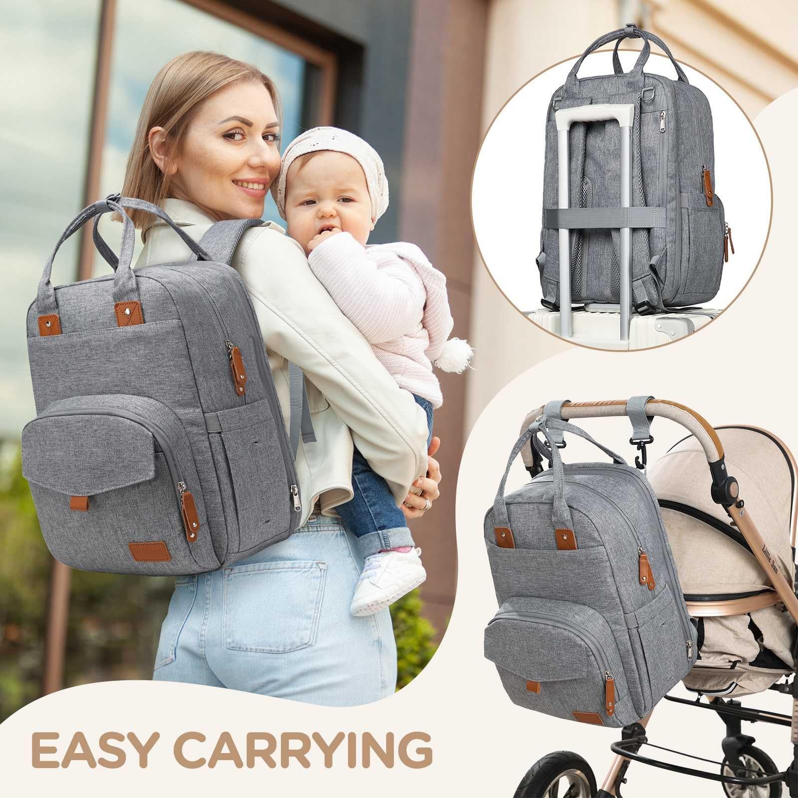 Qualyphant multi-pocket layout with insulated bottle holders for quick access