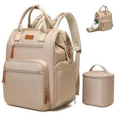 Qualyphant extra large breast pump bag front view with dual-opening access for quick use.