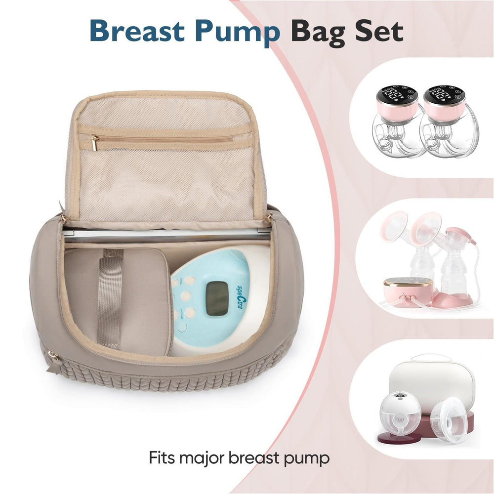 Qualyphant breast pump bag padded support protects your equipment during travel.