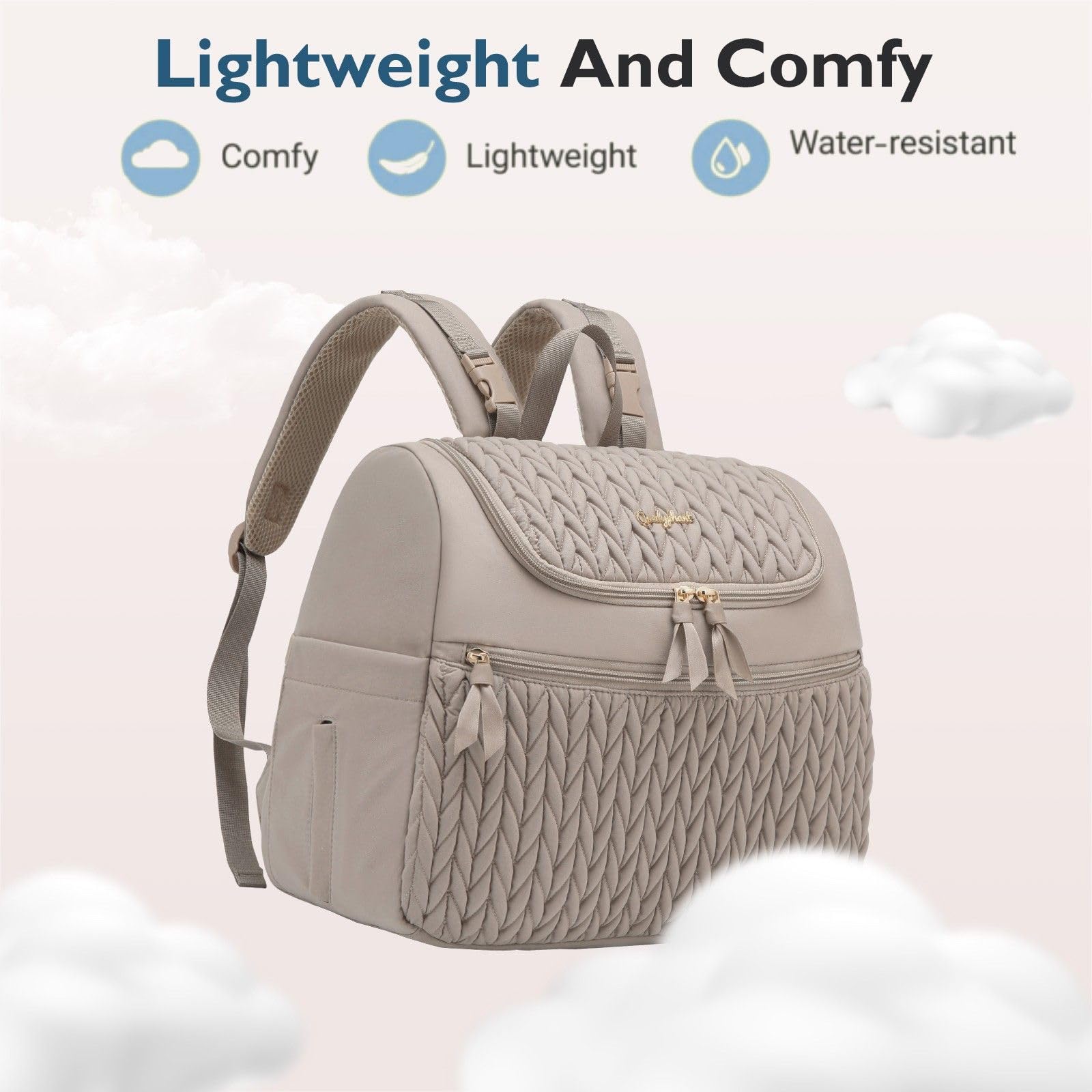 Qualyphant stroller attachment keeps hands free during errands.