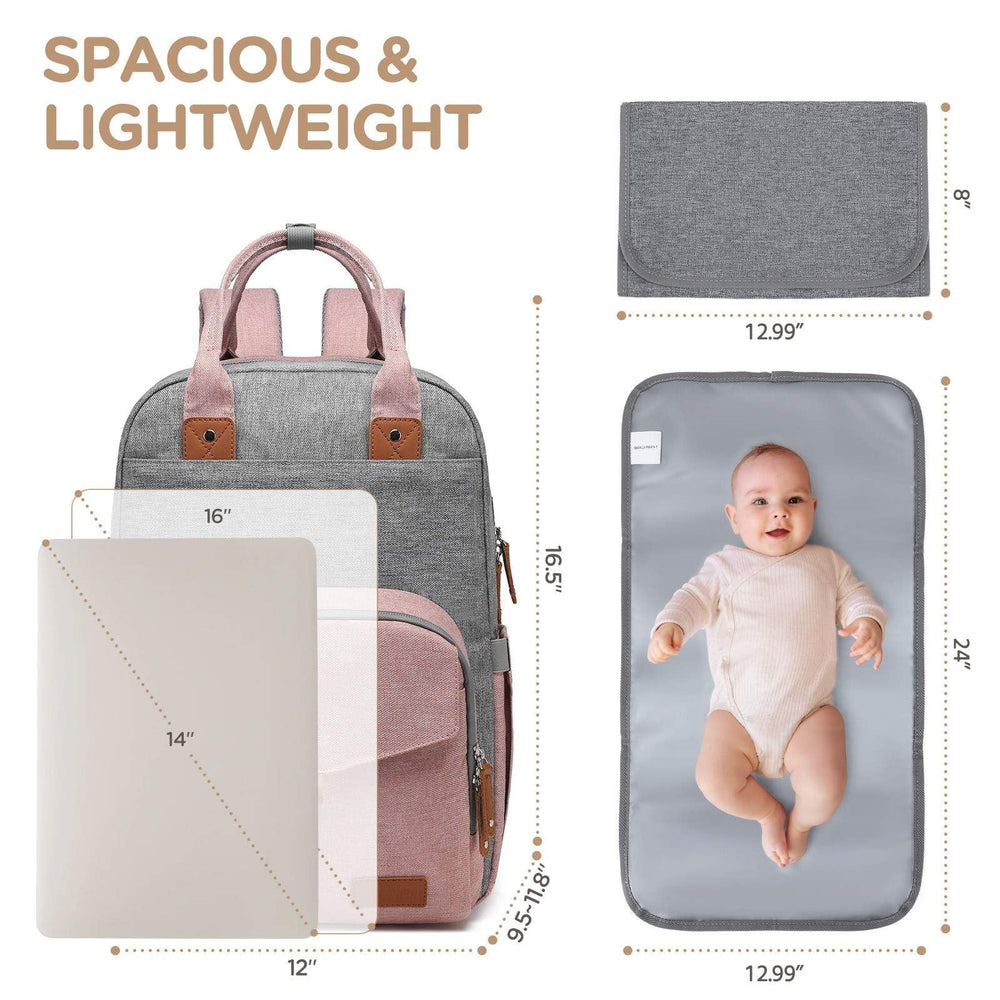Qualyphant changing pad included for quick diaper changes on the go