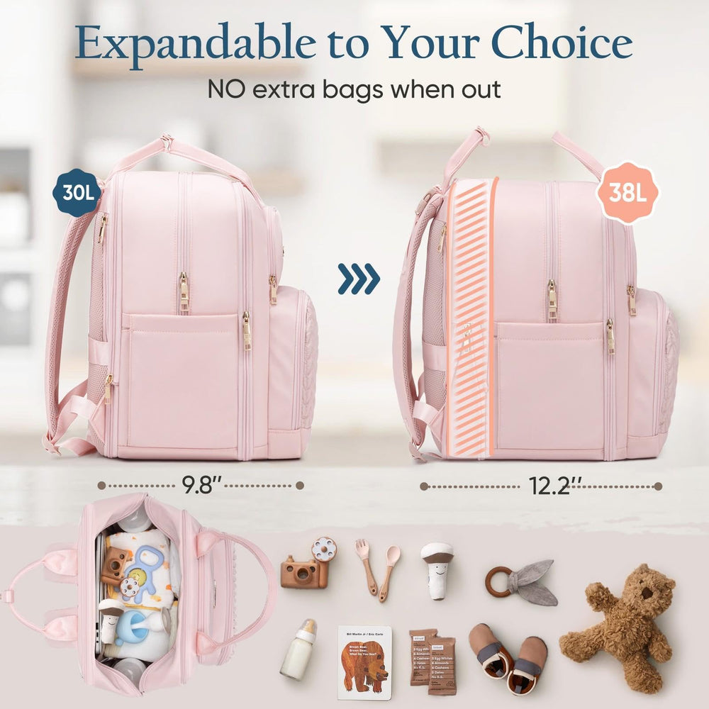 Qualyphant bag organized with multiple pockets to store essentials.