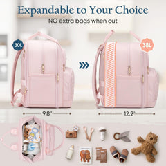 Qualyphant bag organized with multiple pockets to store essentials.