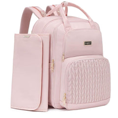 Qualyphant extra-large diaper bag expands from 30L to 38L, ideal for twins.