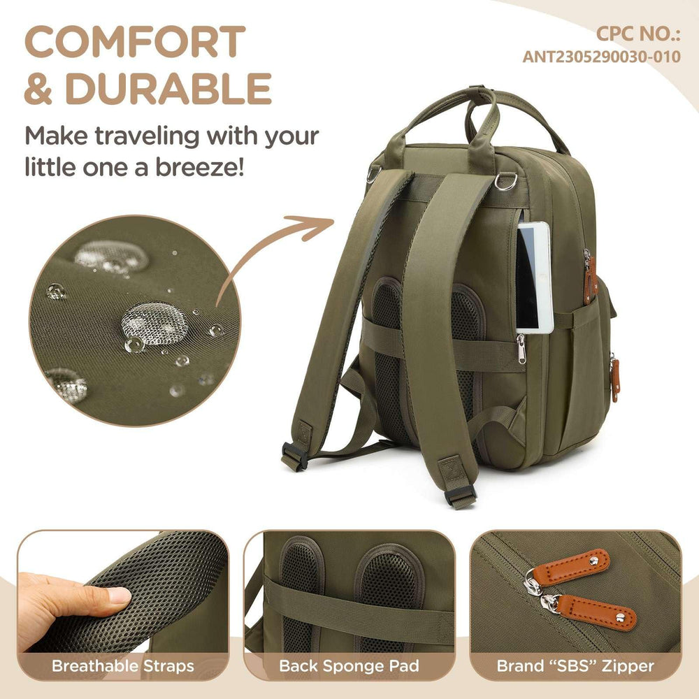 Qualyphant bag with multiple pockets and insulated bottle holders
