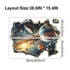 Quanhaigou 3D galaxy wall detail adds depth with realistic layering on any wall.