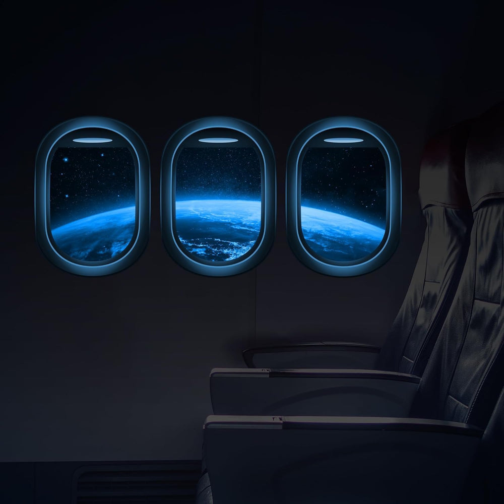 Quanhaigou Earth glow decal brightens kids' nights with a calming space scene.