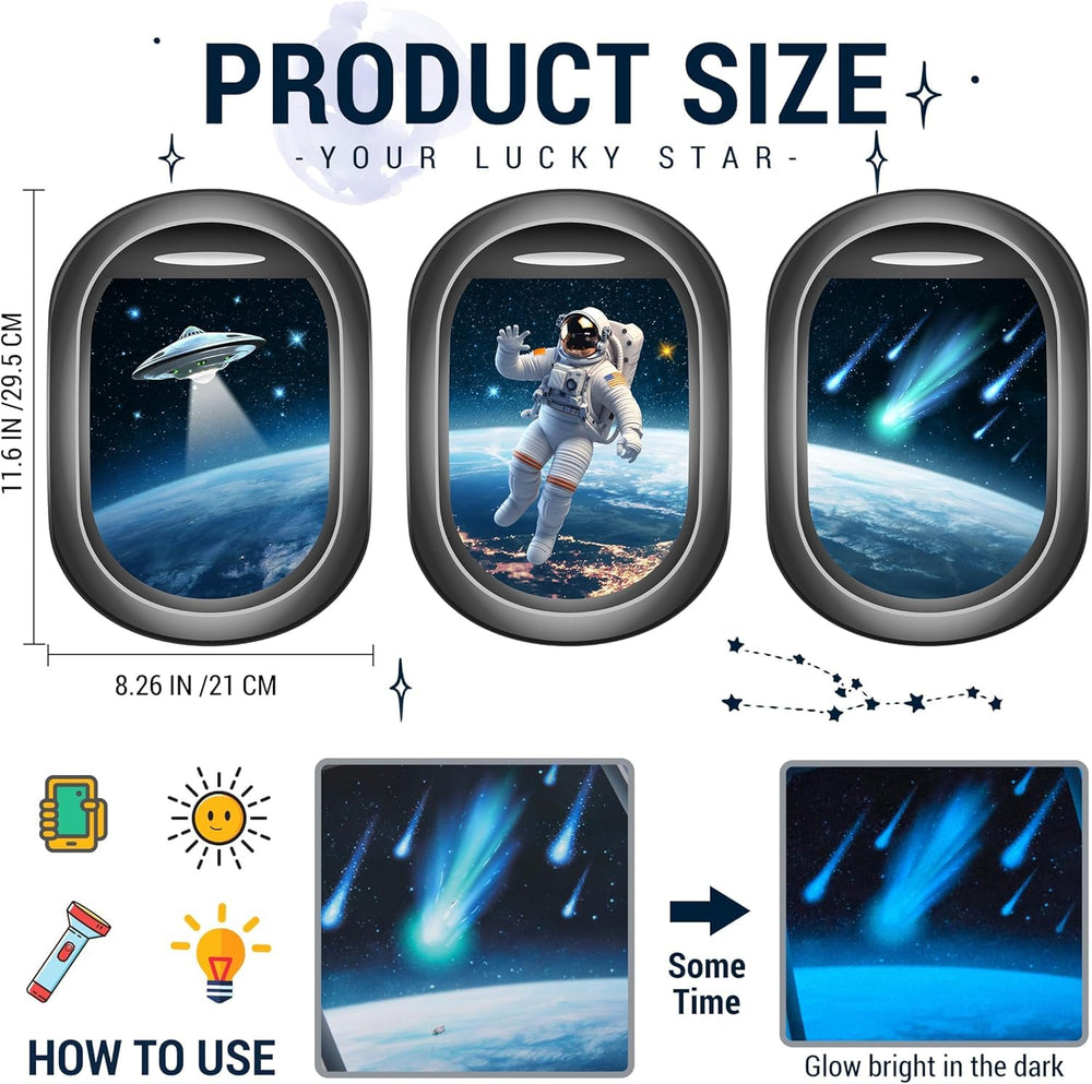 Quanhaigou glow spacecraft wall sticker sparks imaginative play