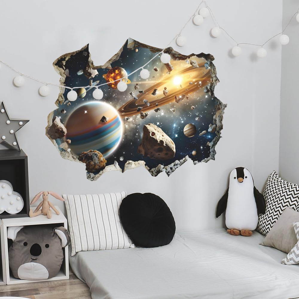 Quanhaigou meteorites wall sticker captures shooting stars to spark imaginative play.