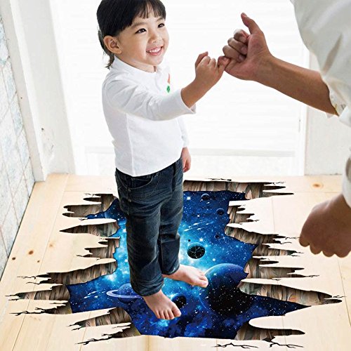 Quanhaigou removable wall decal Milky Way creates a stunning backdrop.