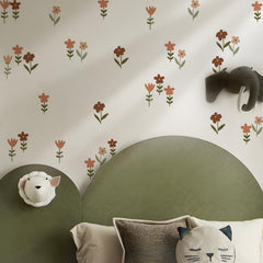 Leaves pattern detail by QUCHENG Boho wall stickers for natural wall accents