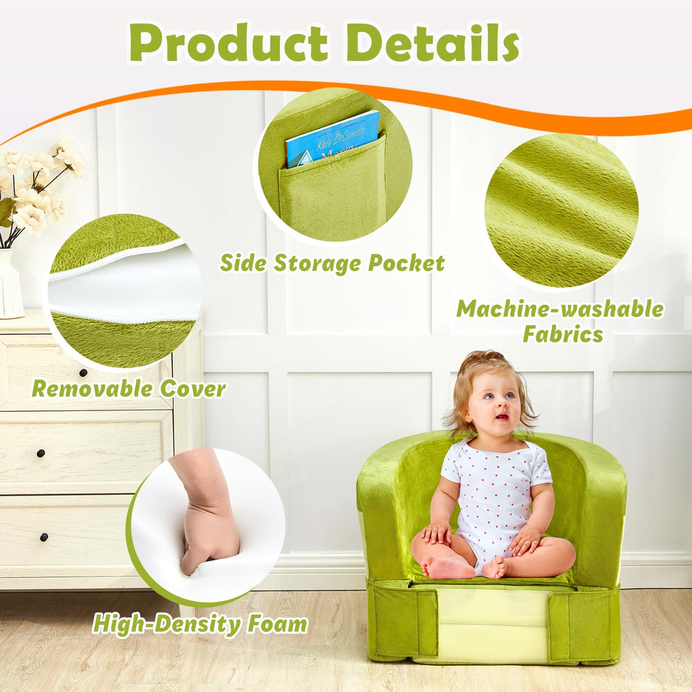 QUCHI travel bed washable cover for quick cleanups.