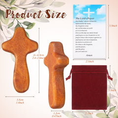 Queekay handheld crosses with velvet pouches offer discreet spiritual reminders.