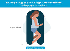 Queen Rose pregnancy body pillow providing full-body support for sleep.