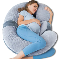 QUEEN ROSE E-shaped main body pillow for total sleep support